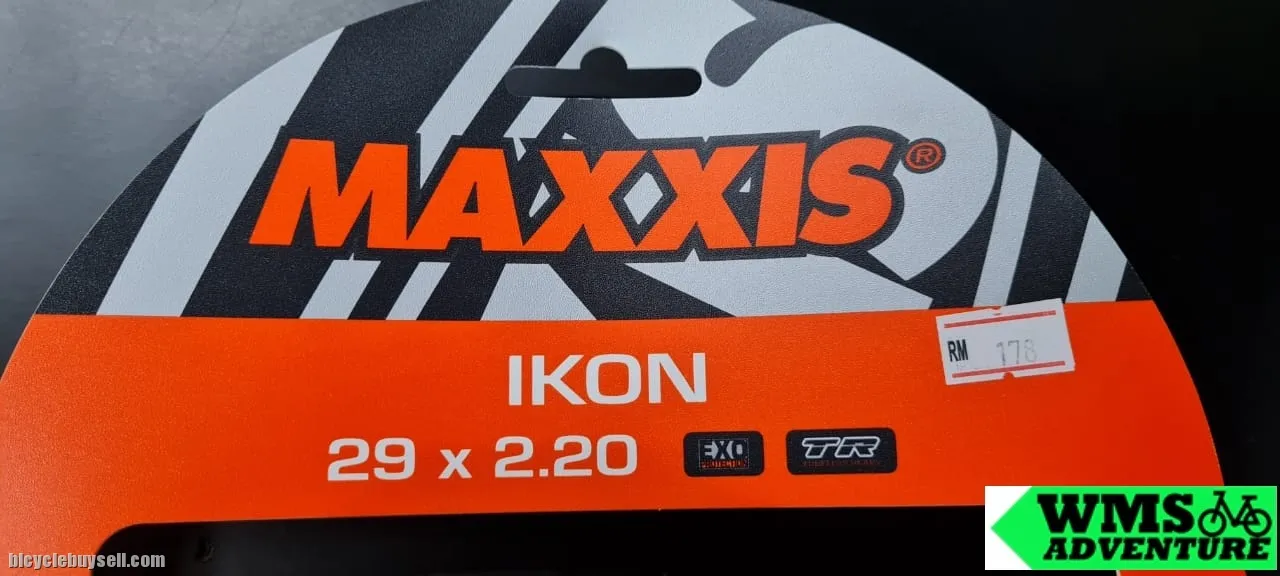 29" x 2.2 Maxxis Ikon Foldable Bead Black (EXO/TR/Tanwall) Skin Wall