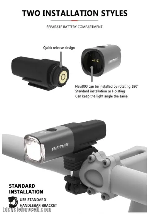 Enfitnix Navi 500 Light Smart Headlights USB Rechargeable Road MTB Bike