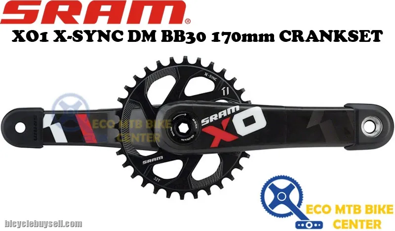 SRAM XO1 X-SYNC DM BB30 170mm 11 speed Crankset Red (Special Promo)