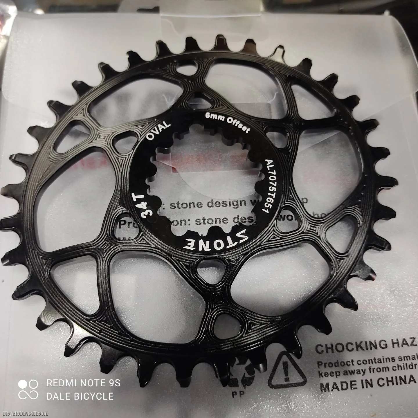 STONE OVAL CHAINRING 34T OFFSET 3MM N 6MM for SRAMSRAM
