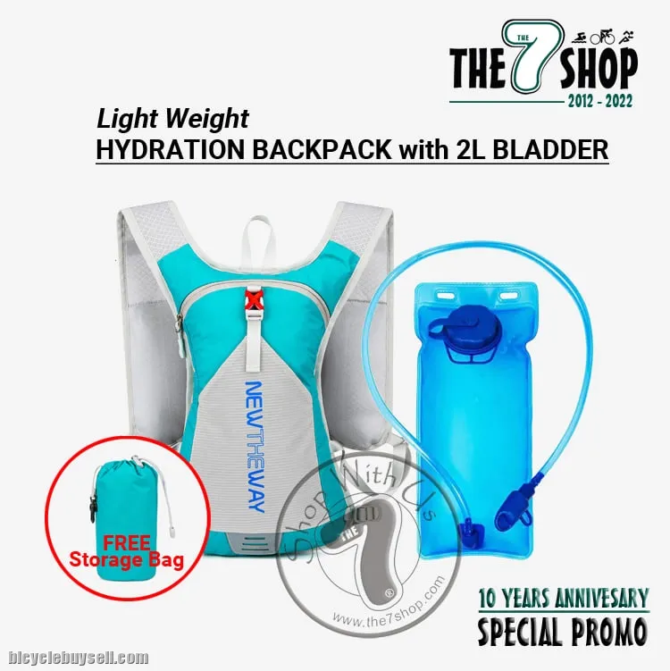 Light Weight Hydration Backpack with 2L Bladder  - RM59.90/set