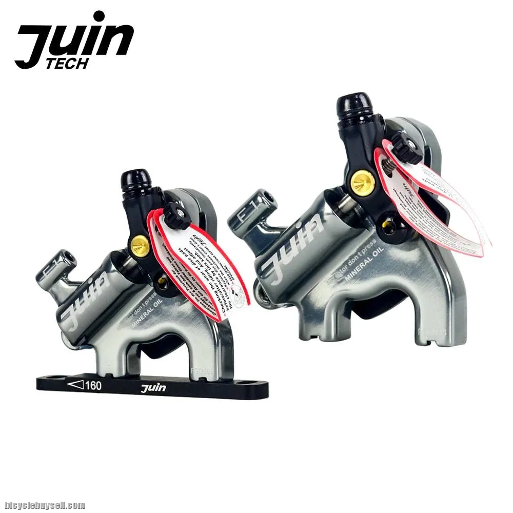 Juin Tech F1 brake Disc Brake Caliper Line Pull Hydraulic Brakes Set MTB XC Road Mountain Bike