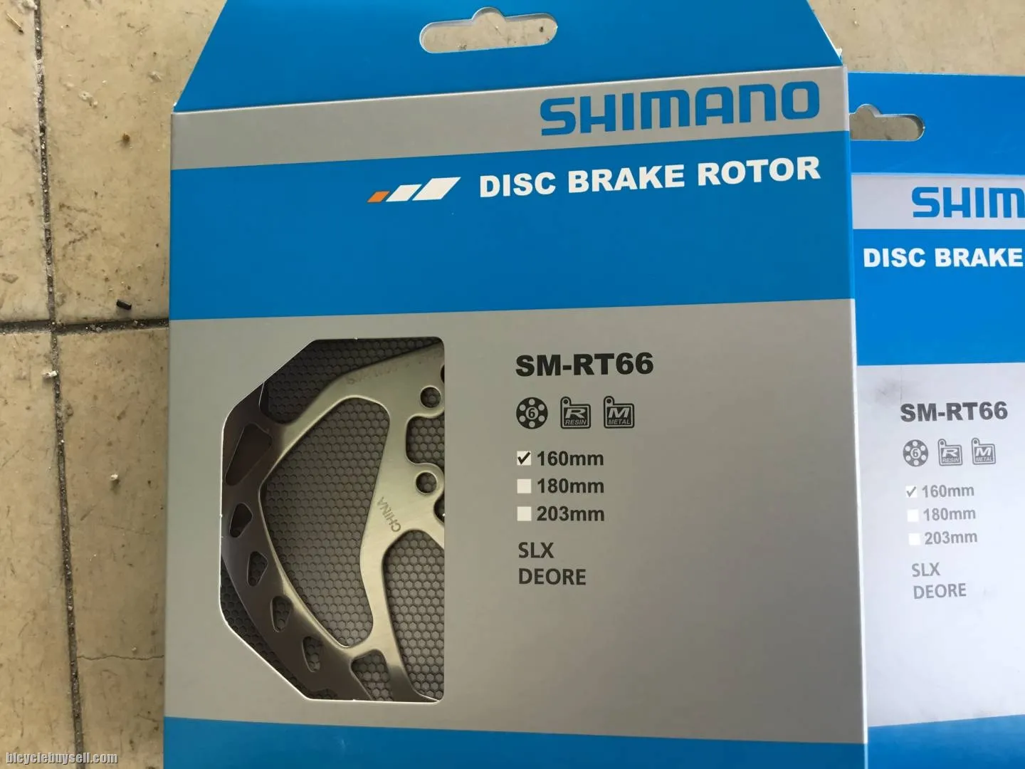 Shimano RT66 SLX 6Bolt Rotor 160mm 1pair --  free courier