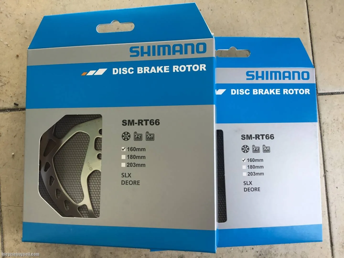 Shimano RT66 SLX 6Bolt Rotor 160mm 1pair --  free courier