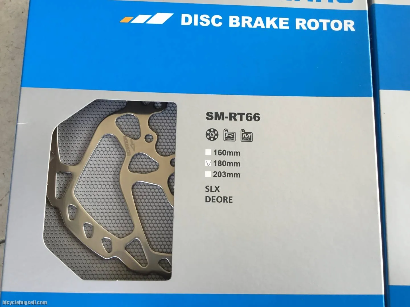 Shimano RT66 SLX 6Bolt Rotor 180mm 1pair -- free courier