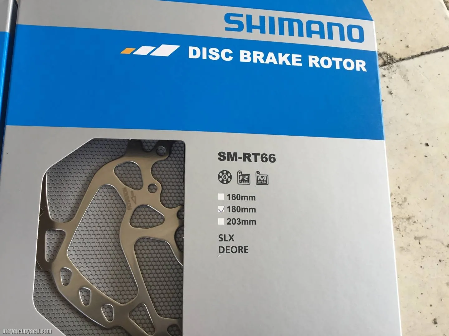 Shimano RT66 SLX 6Bolt Rotor 180mm 1pair -- free courier