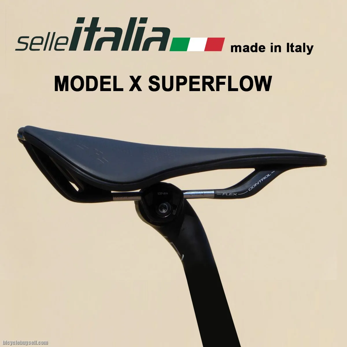 Selle Italia Model X Superflow Power Saddle Road Racing Roadbike  FeC Alloy Rail - L3 Geometry