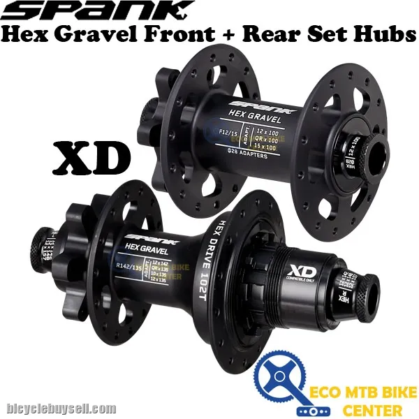 SPANK Hex Gravel Front + Rear Set Hubs
