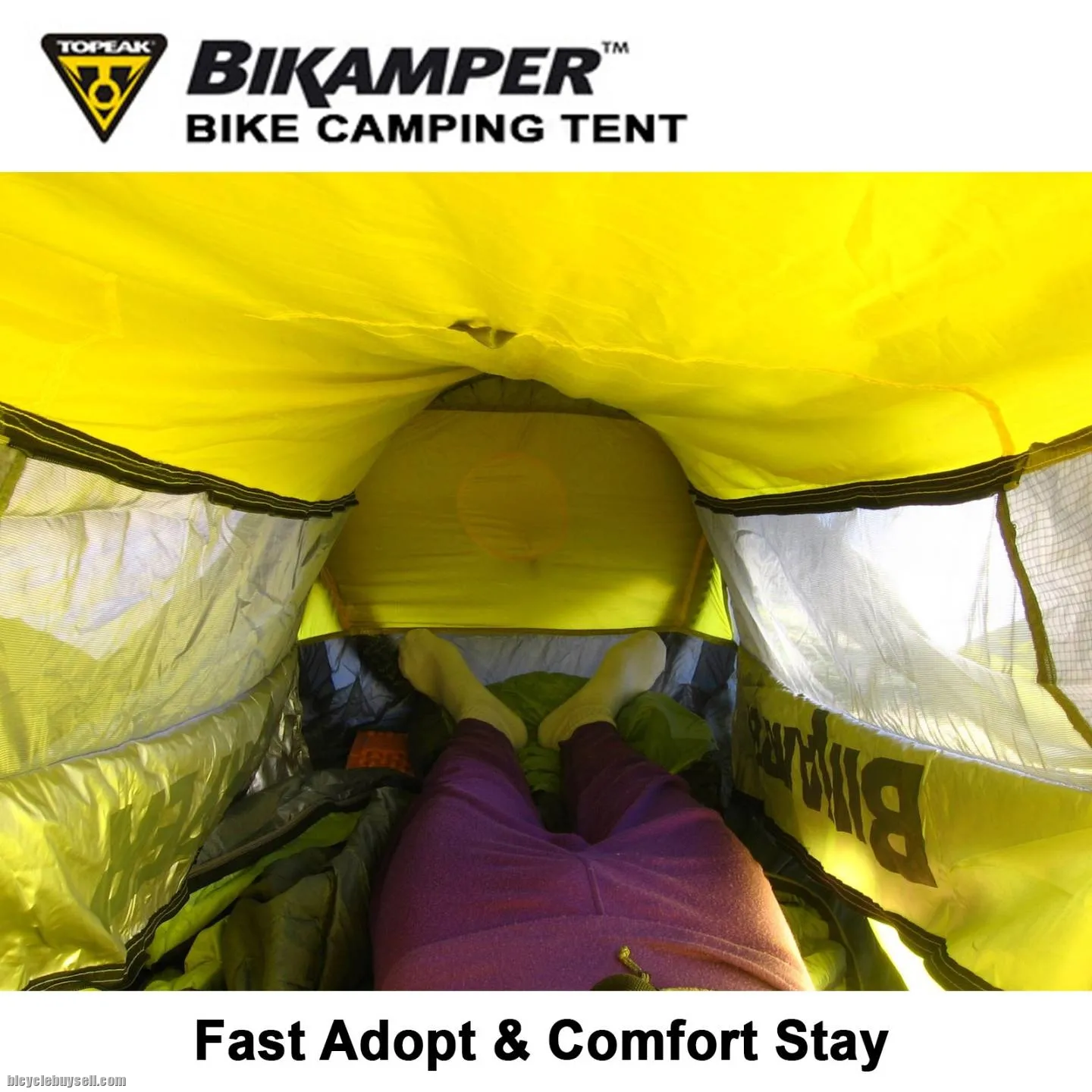 TOPEAK BIKAMPER Touring Bike Camping Tent MTB Roadbike Cycling Khemah Single Travel Waterproof