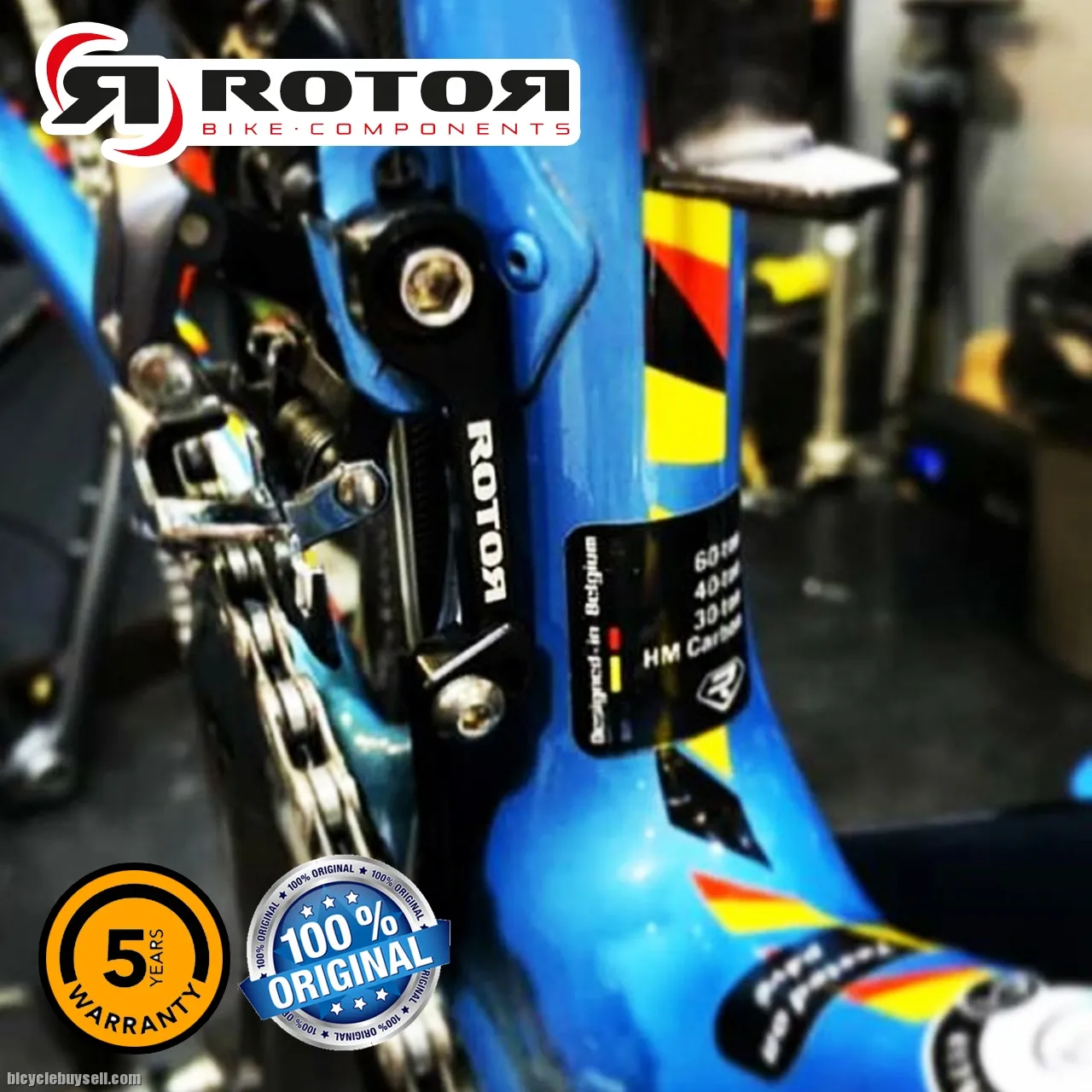 Rotor Premium Chain Catcher Adjustable FD Chain Guard Road Bike Oval Q Chain Ring Anti Chain Drop