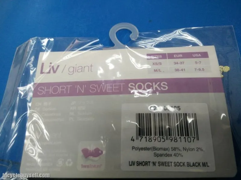 LIV by GIANT Short N Sweet Ladies Socks for Cycling - Made in Korea