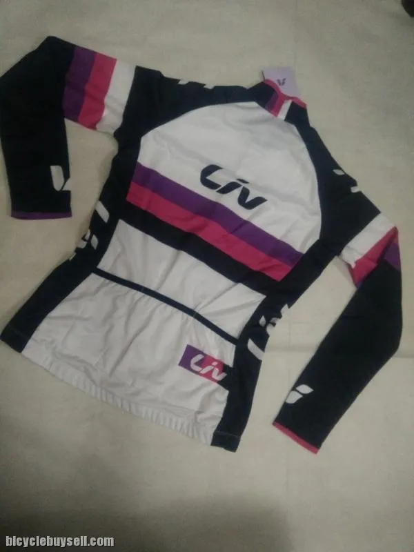 GIANT LIV 2016 Raceday series Women's Cycling Jersey WHITE or BLACK - Long Sleeves