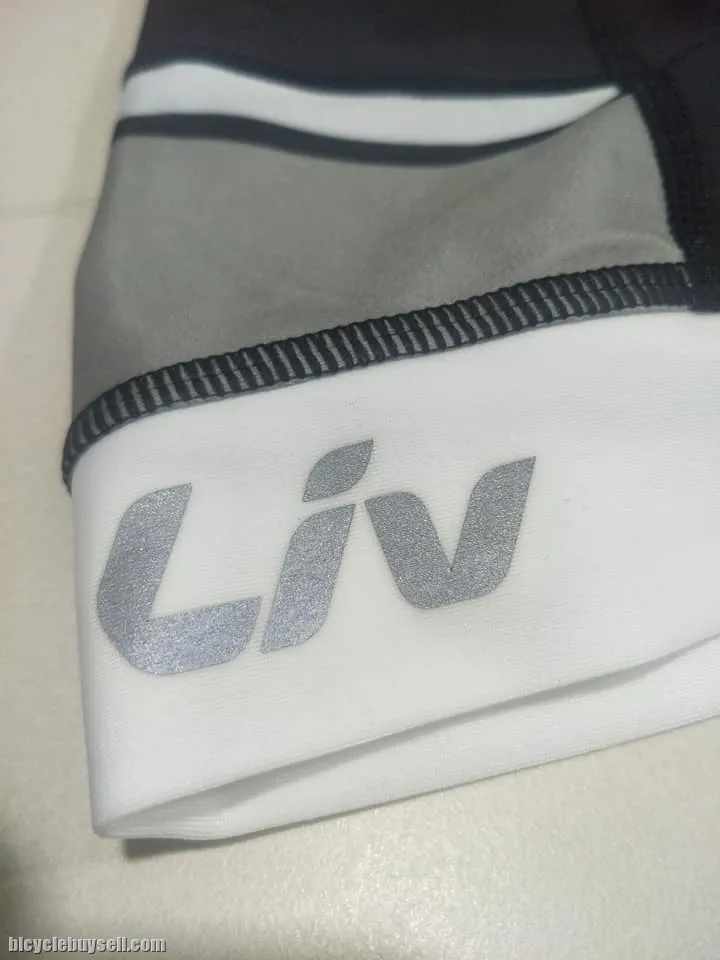 LIV by Giant Capitana Women's Cycling Shorts / Padded Tights in Black with grey / white strip Taiwan