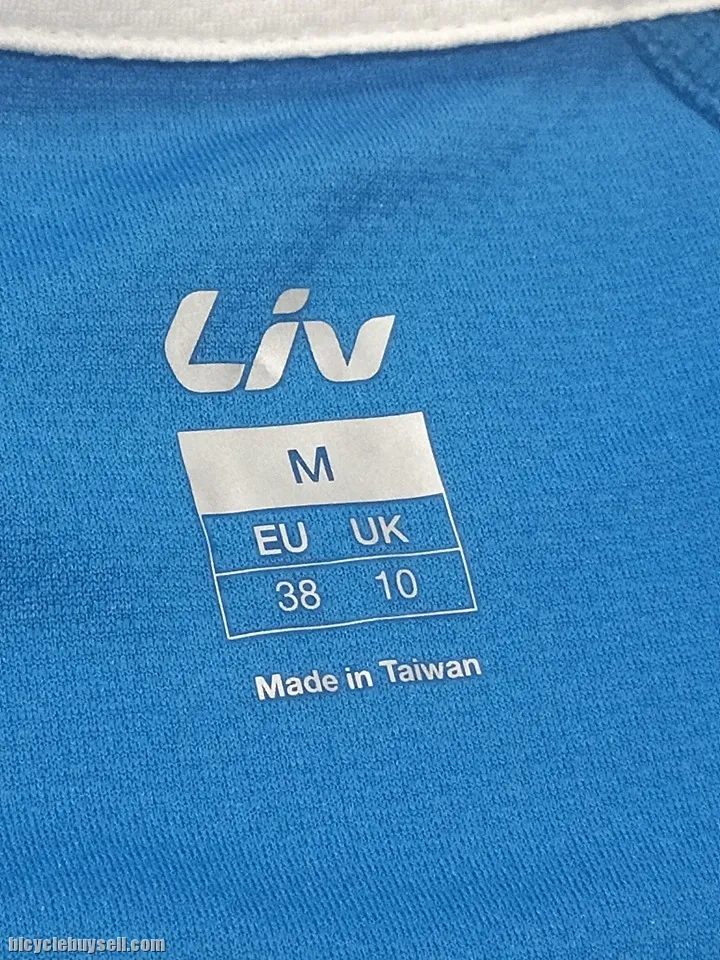 LIV Vento Blue Short Sleeves Cycling Jersey 3M Reflective Decals