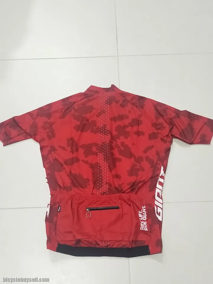 Giant 2019 Flakes Series  - Red Short Sleeves Cycling Jersey