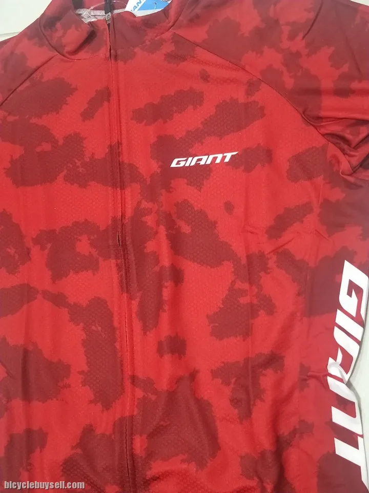 Giant 2019 Flakes Series  - Red Short Sleeves Cycling Jersey