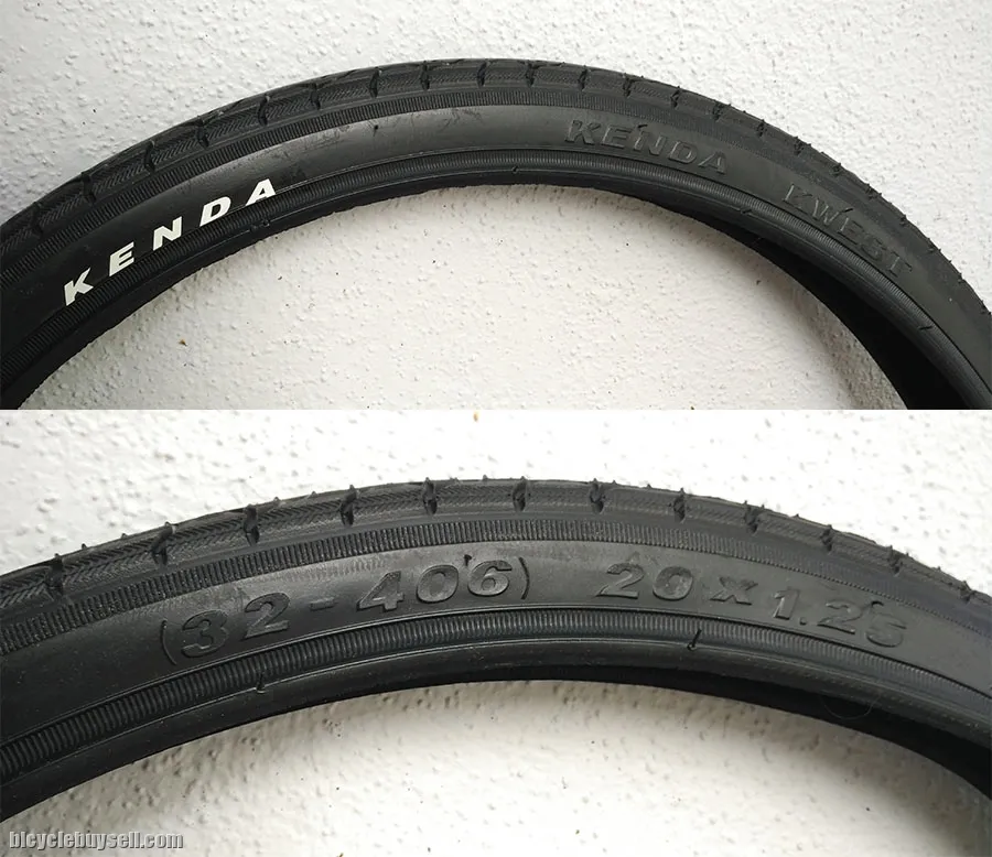 Kenda KWest  20'' Tires  (20'' x 1.25) (FREE 1 box tube patch)