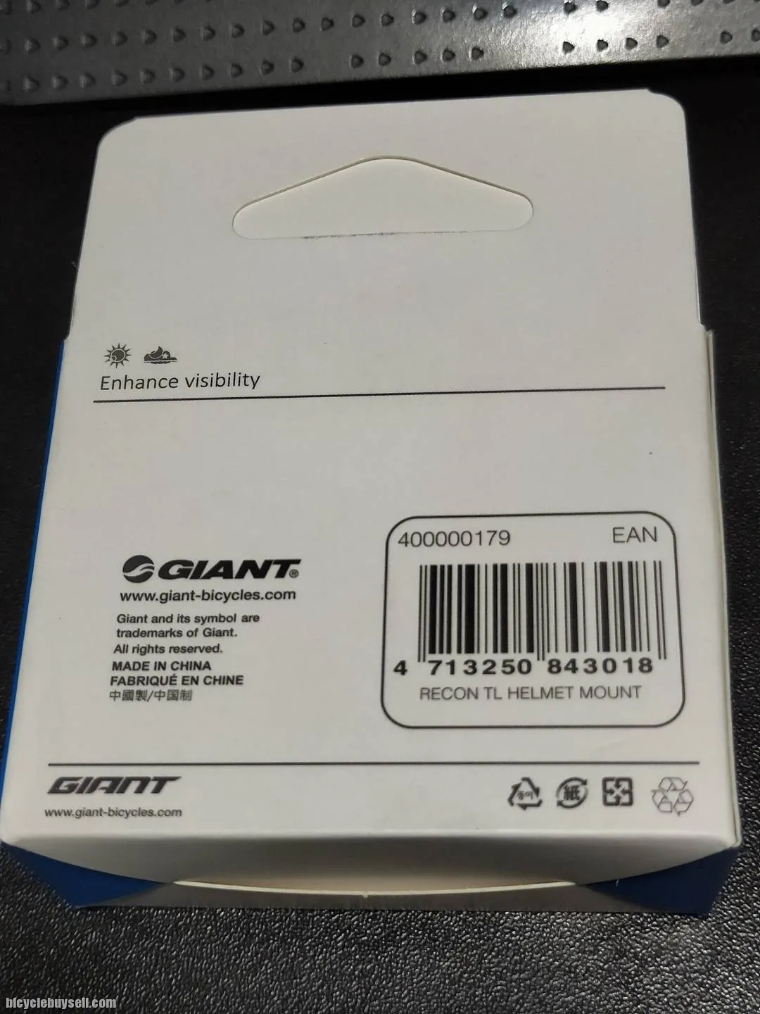 Giant Recon TL Helmet Mount Bracket