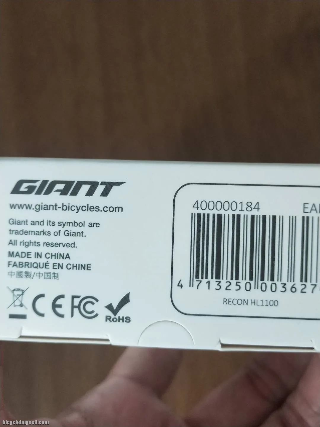 Giant Recon 1100 Front Light Alu Body Black