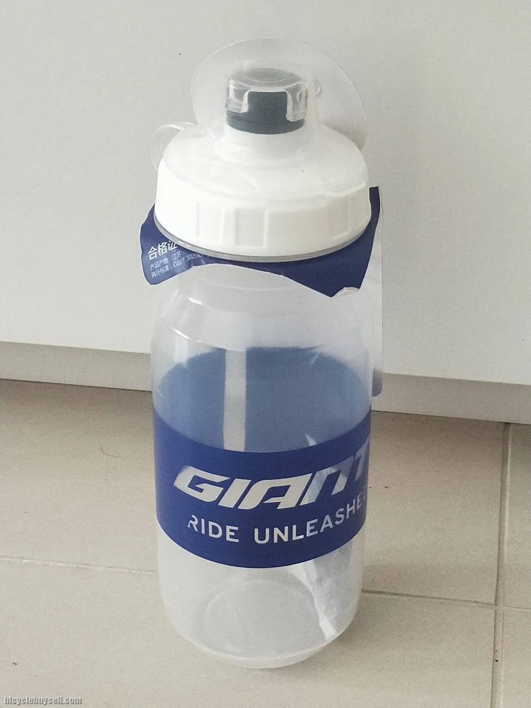 2020 Series Giant Water Bottle Design NE Brand 600 / 750ML Blue Label Transparent White