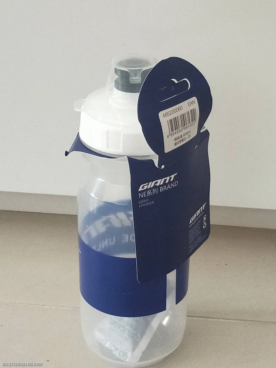2020 Series Giant Water Bottle Design NE Brand 600 / 750ML Blue Label Transparent White