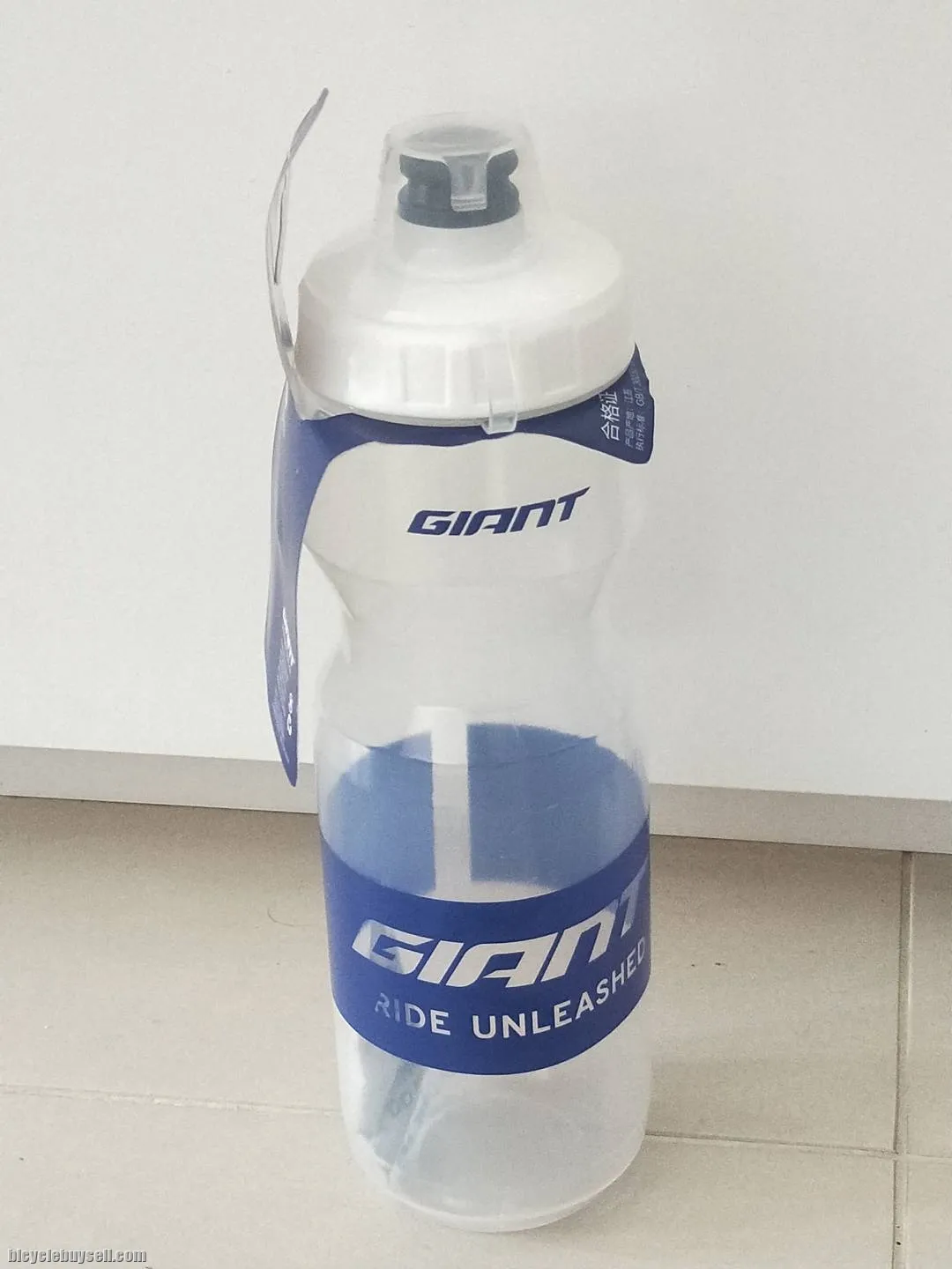 2020 Series Giant Water Bottle Design NE Brand 600 / 750ML Blue Label Transparent White
