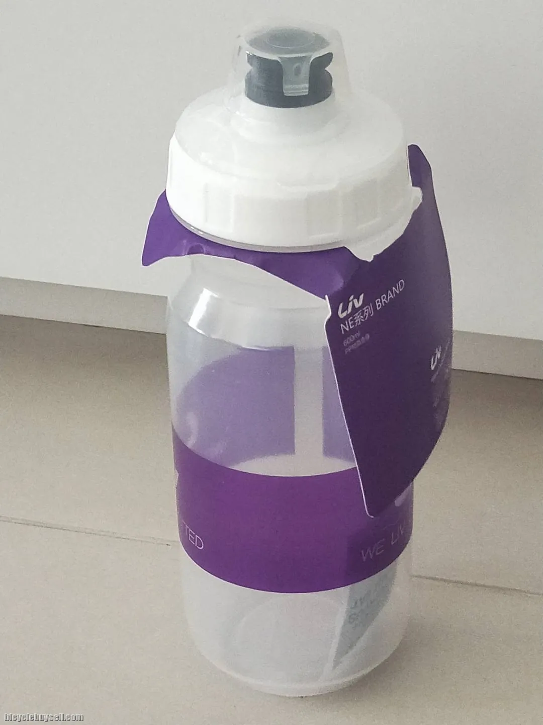 2020 Series LIV NE Brand Transparent White - Purple Label Water Bottle 600ml / 750ml