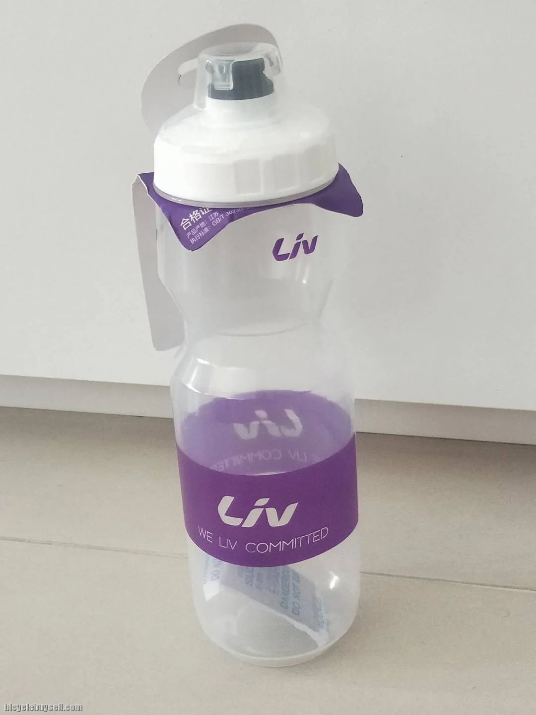 2020 Series LIV NE Brand Transparent White - Purple Label Water Bottle 600ml / 750ml
