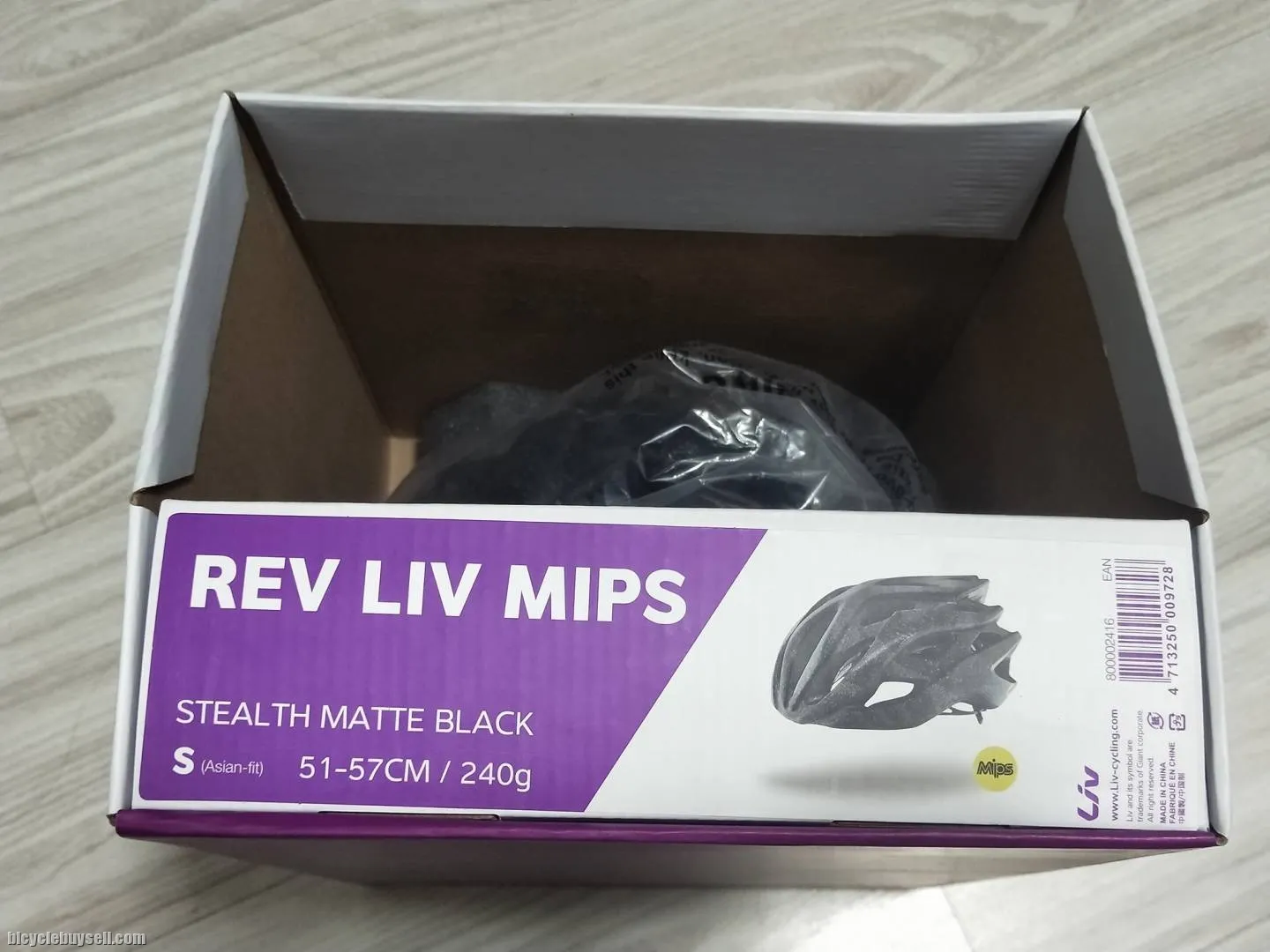 LIV REV Asia Stealth Matt Black S Size Women's Helmet MIPS