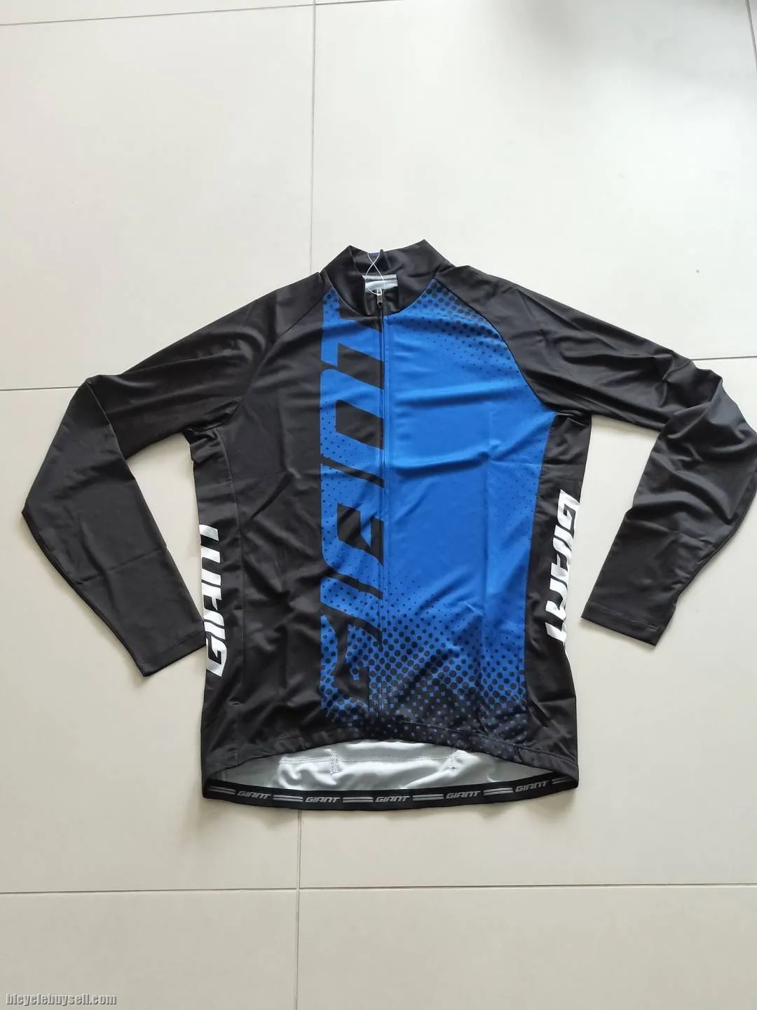 Giant Long Sleeves Crane Series Blue/Black Tropical weather Cycling Jersey