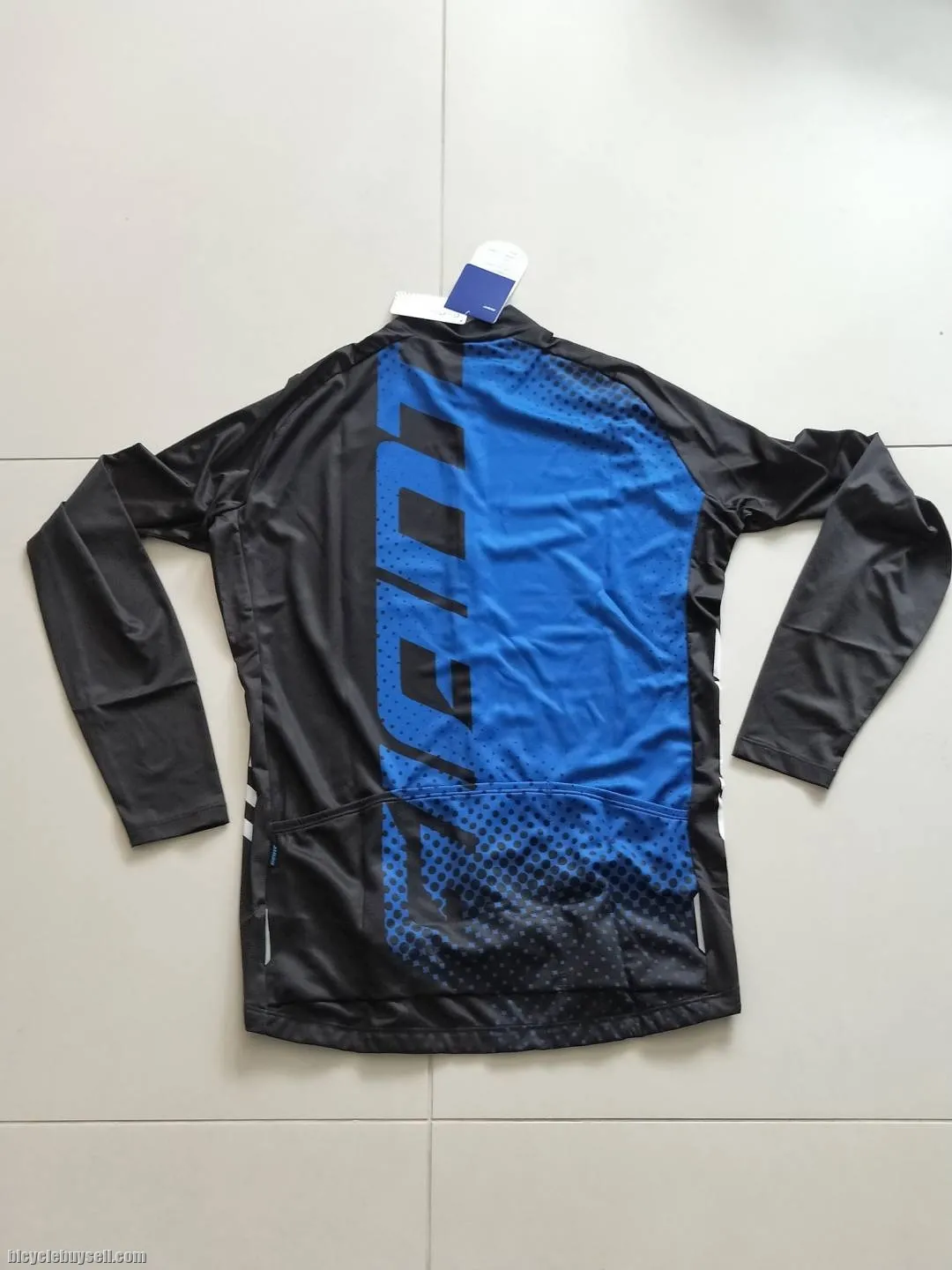 Giant Long Sleeves Crane Series Blue/Black Tropical weather Cycling Jersey