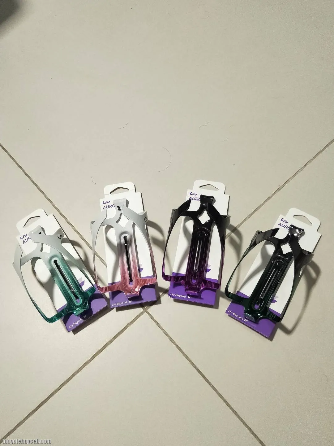 LIV Aurora Series Aluminum Water Bottle Cage 30g in 4 variant colors