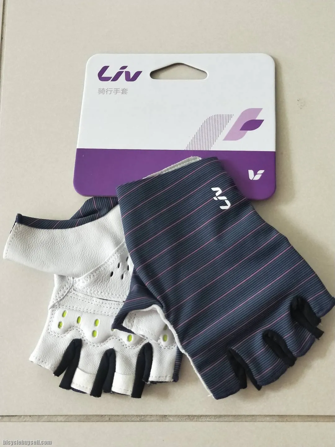 LIV Gallop Series Half Finger Gloves in 2 Color Variants SkyBlue and NavyBlue Gel Padding