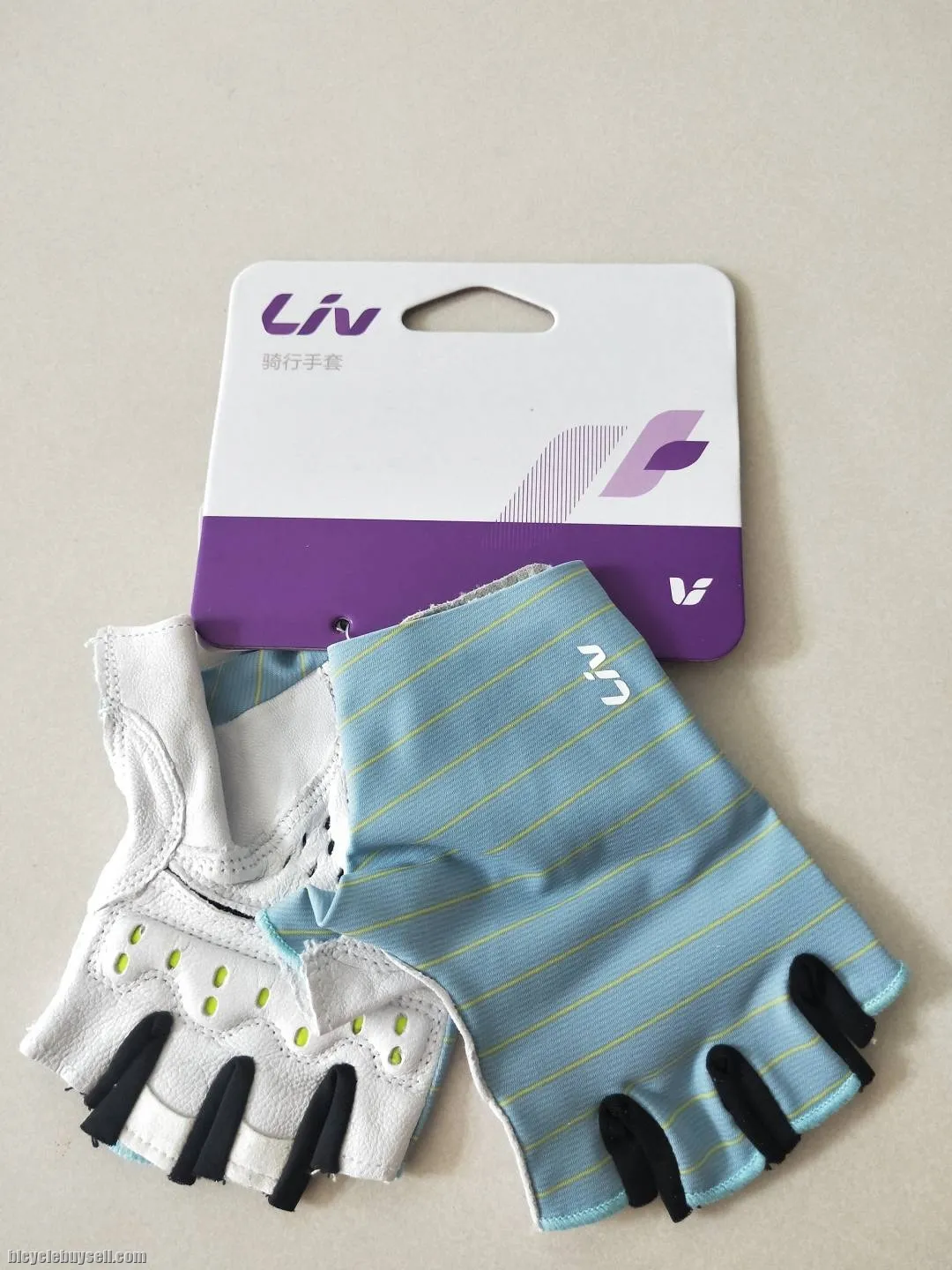 LIV Gallop Series Half Finger Gloves in 2 Color Variants SkyBlue and NavyBlue Gel Padding
