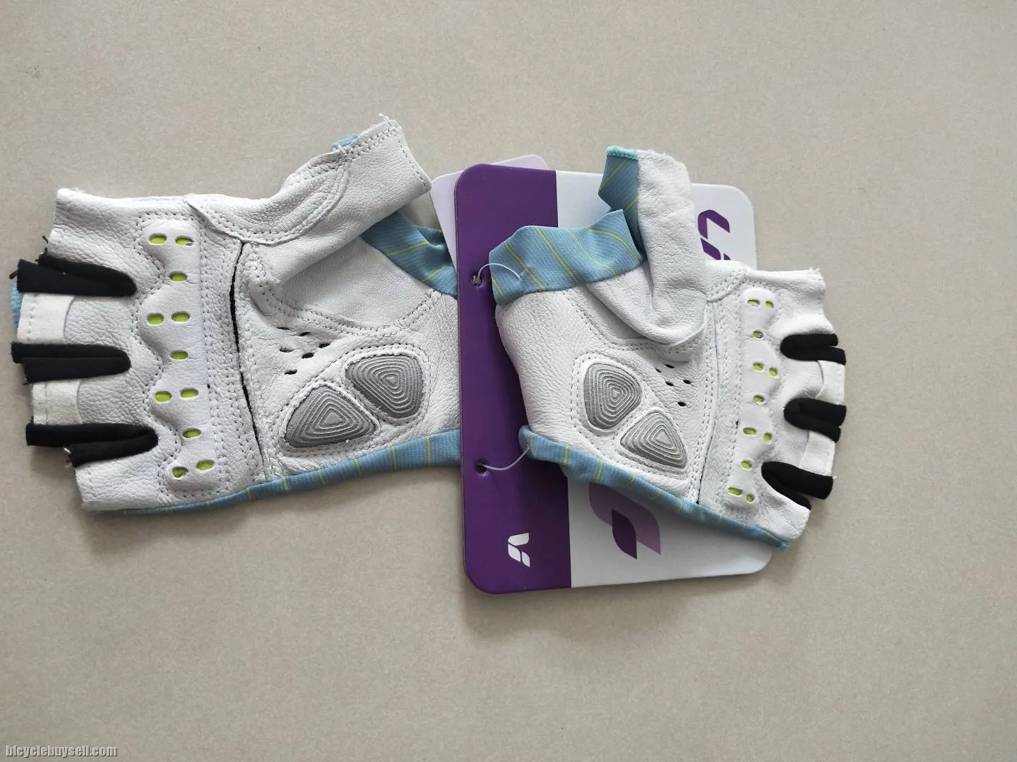 LIV Gallop Series Half Finger Gloves in 2 Color Variants SkyBlue and NavyBlue Gel Padding