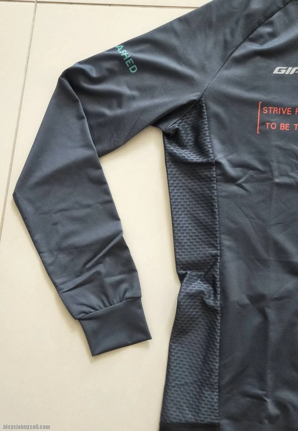 Giant Forward Series Long Sleeves Dark Grey Cycling Jersey for Men / Unisex
