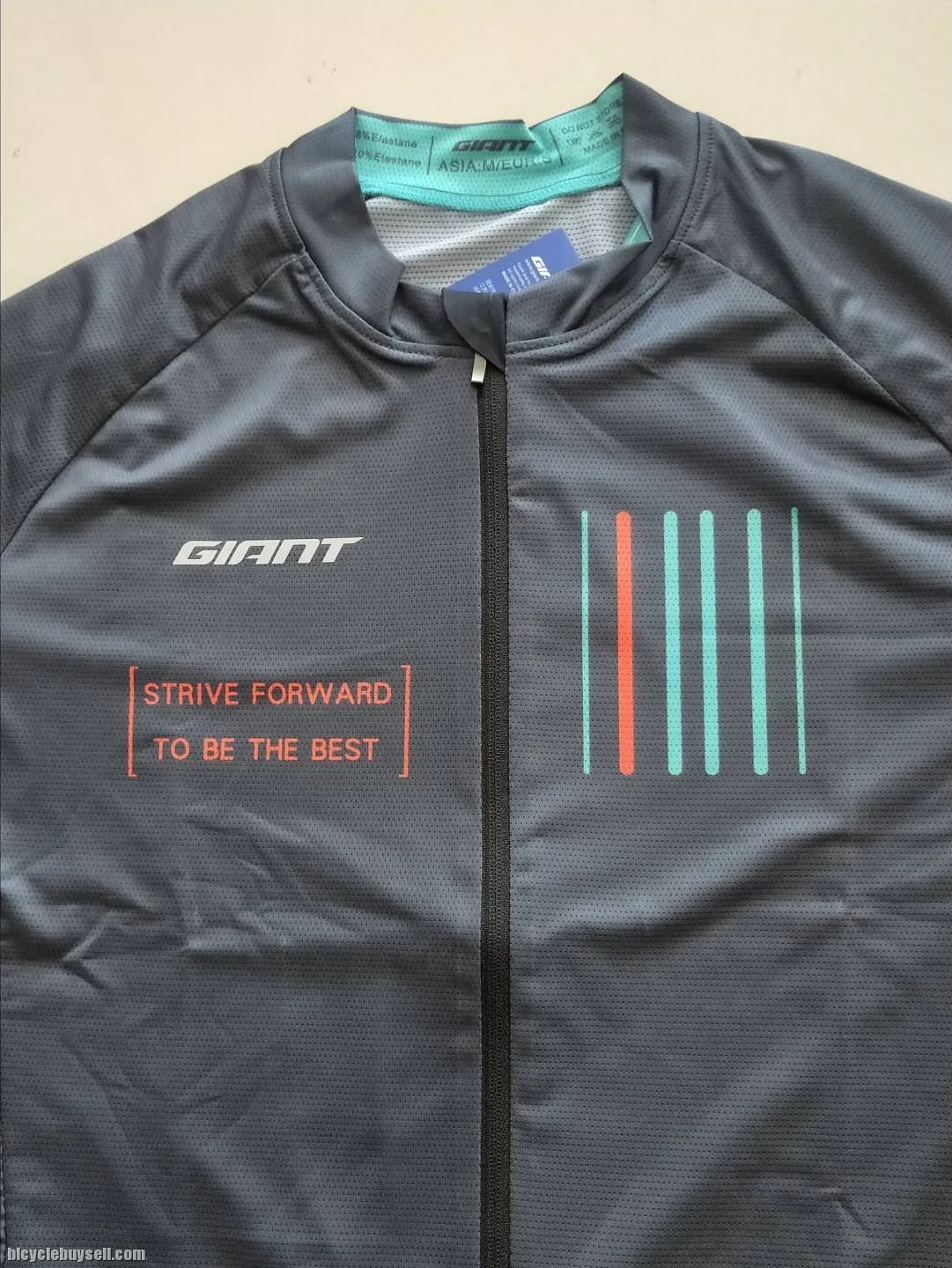 Giant Forward Series Long Sleeves Dark Grey Cycling Jersey for Men / Unisex