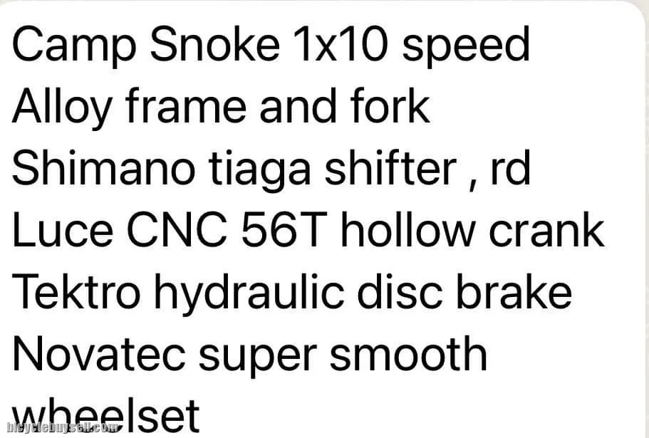 Camp Snoke 1X10 sp Folding Bike