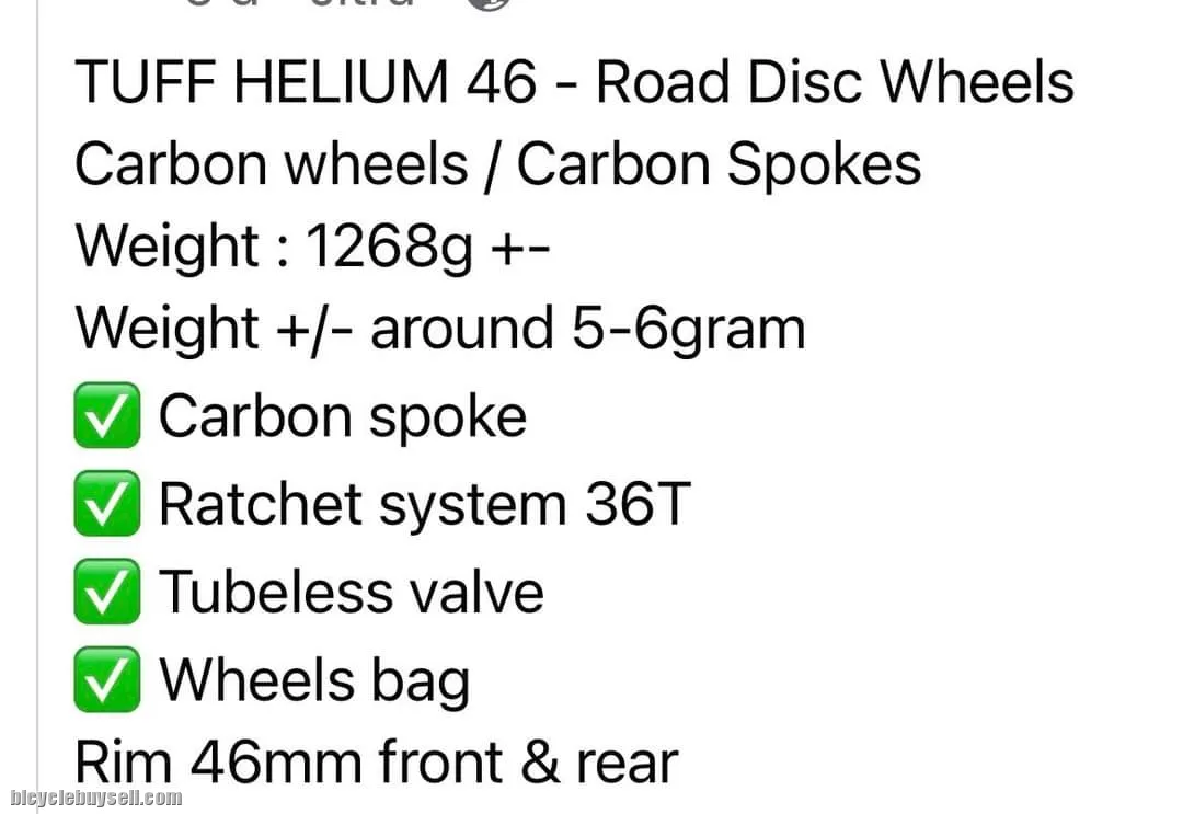 Tuff Carbon Wheelset