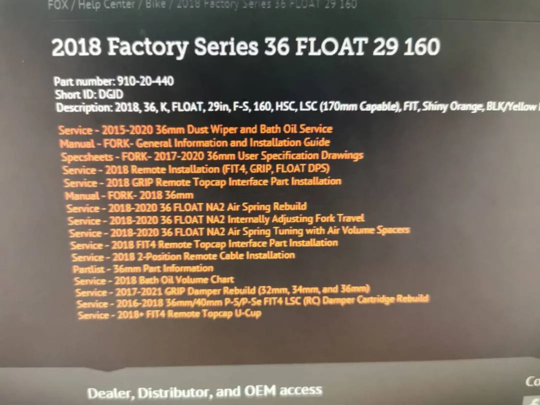 Fox 36  Foat Factory series 29 / 160mm
