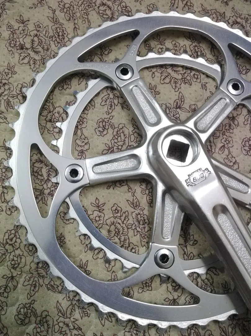 Shimano 600 Arabesque Crankset Vintage