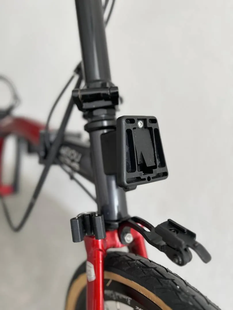 Crossmac AEIOU 12345 9 speed trifold folding foldies bike camp element pikes 3 sixty brompton red