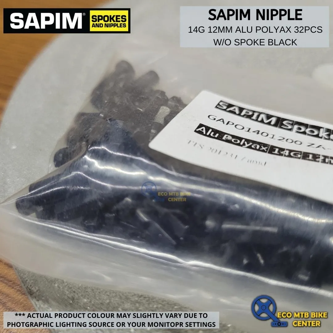 SAPIM Nipple ALU/BRASS 14g 12mm (32pcs w/o Spoke)