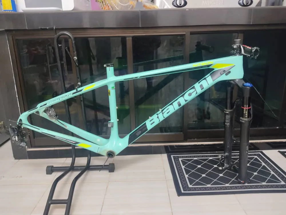 Bianchi Nitron (29er) Carbon Frame + Reba (Boost;100mm travel)