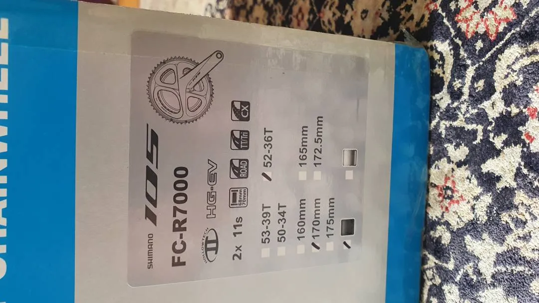 (SOLD) BNIB Shimano 105 R7000 Crankset