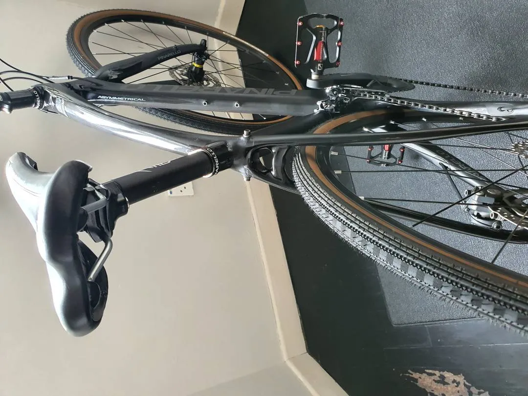 Pinarello Treviso Upgraded to take on the gravel.