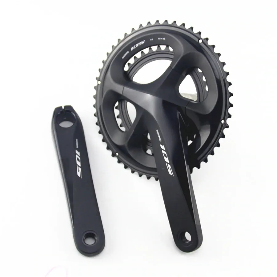 Shimano 105 FC-R7000 Crankset  53-39 52-36 50-34 Black Silver 165mm 170mm 172.5mm 175mm R7000