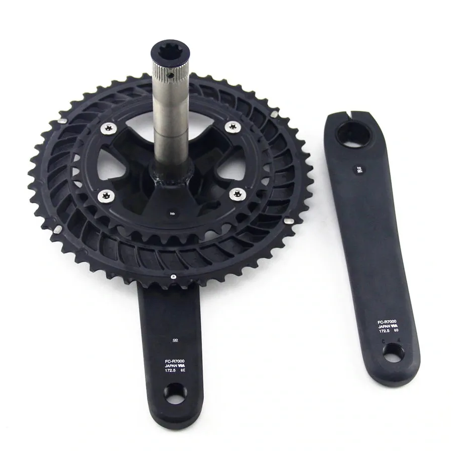 Shimano 105 FC-R7000 Crankset  53-39 52-36 50-34 Black Silver 165mm 170mm 172.5mm 175mm R7000