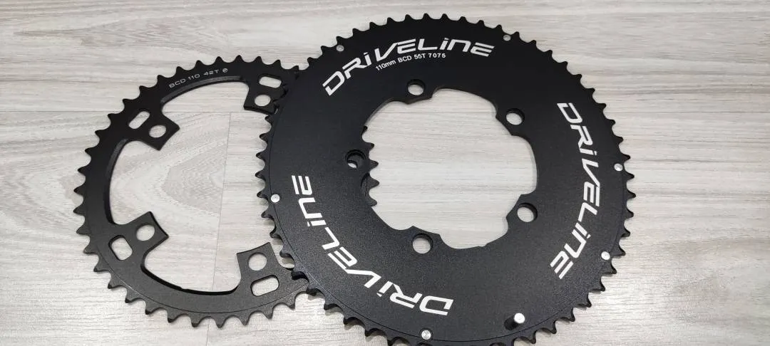 Driveline CNC T7075 55/42T BCD110 9/10/11 Speed Chainring