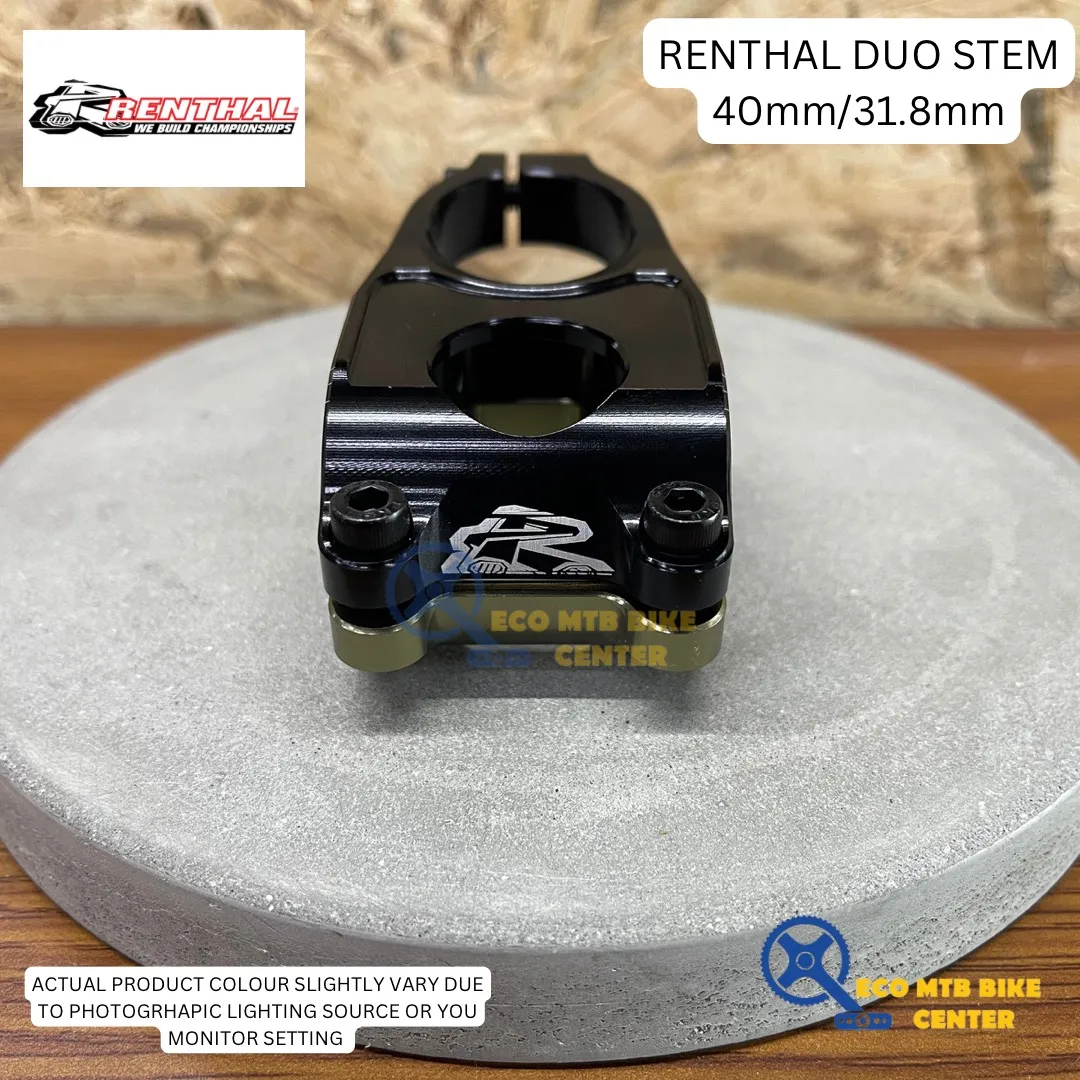 Renthal Stem Duo Ã˜31.8mm 40mm 10Â° rise Black/Gold